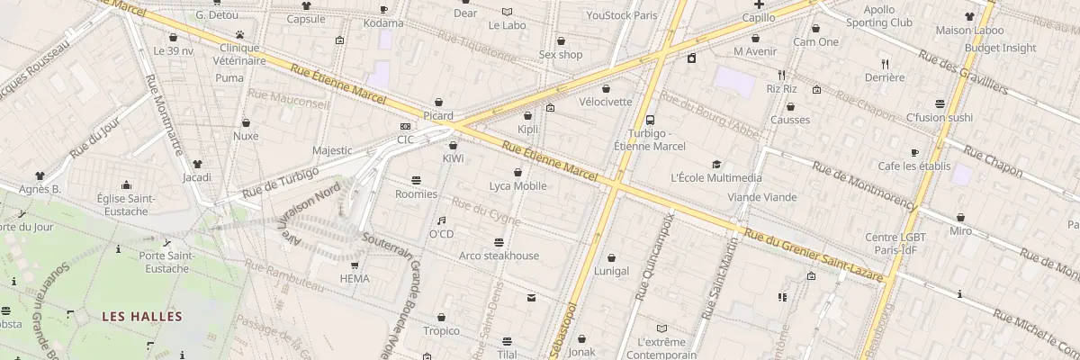 Plan du 104 Rue Saint-Denis à Paris 1er Arrondissement