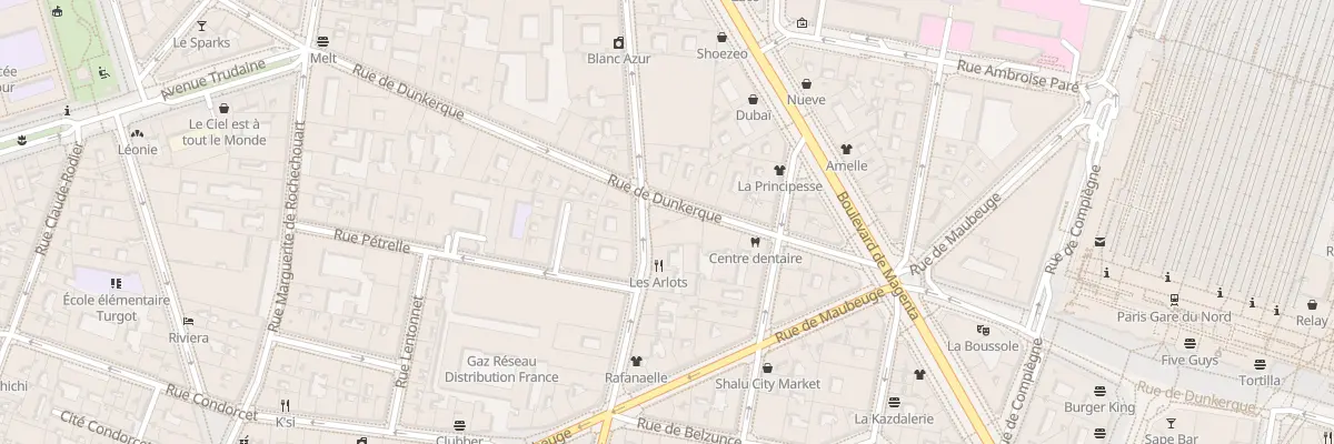 Plan du 140 Rue du Faubourg Poissonnière à Paris 10e Arrondissement
