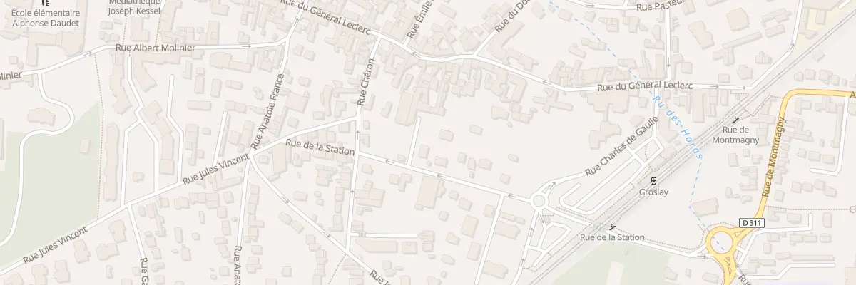 Plan du 23 Rue de la Station à Groslay