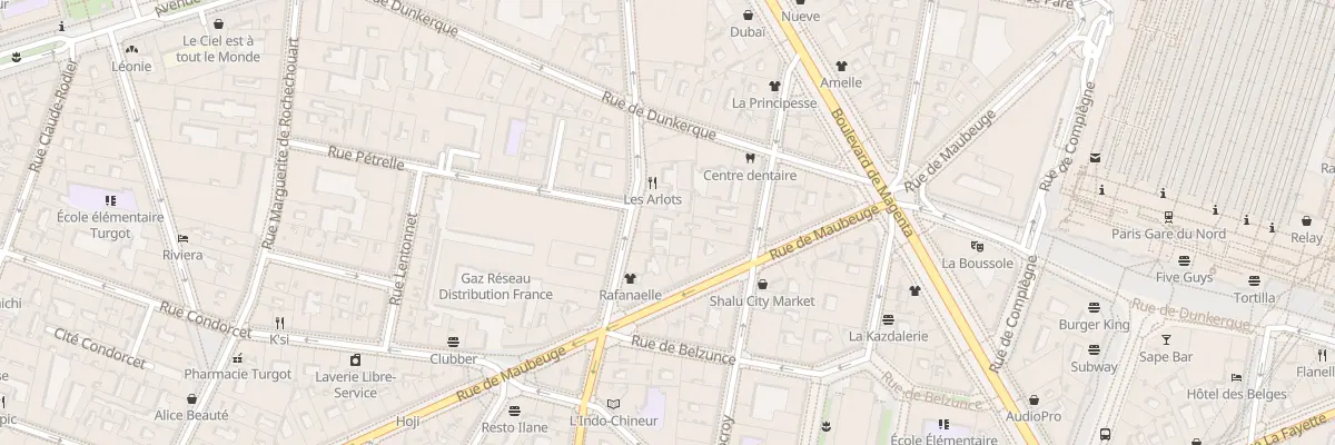 Plan du 132 Rue du Faubourg Poissonnière à Paris 10e Arrondissement