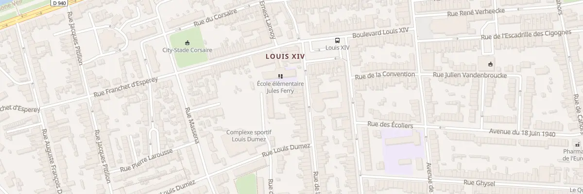 Plan du 10 Rue de la Bastille à Dunkerque