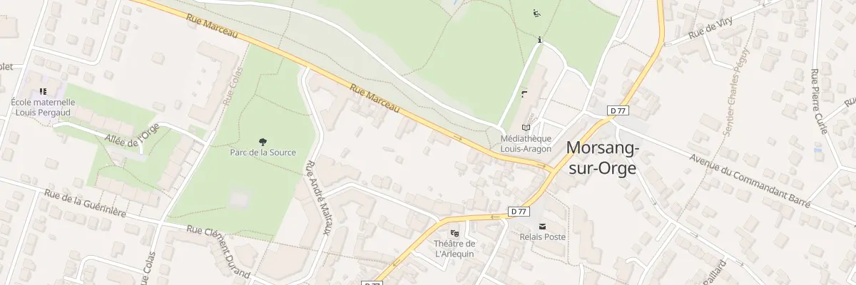 Plan du 9B Rue Marceau à Morsang-sur-Orge