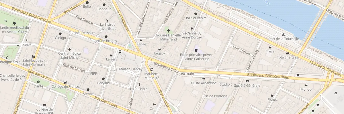 Plan du 50 Bd Saint-Germain à Paris 5e Arrondissement