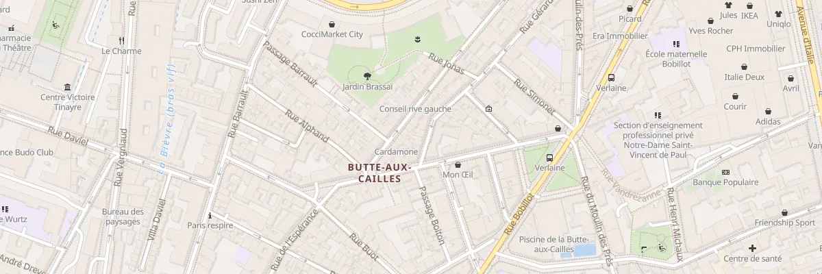 Plan du 43 Rue des Cinq Diamants à Paris 13e Arrondissement