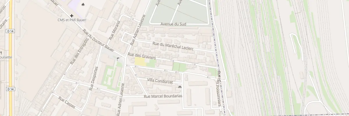 Plan du 25 Rue des Graviers à Saint-Ouen-sur-Seine