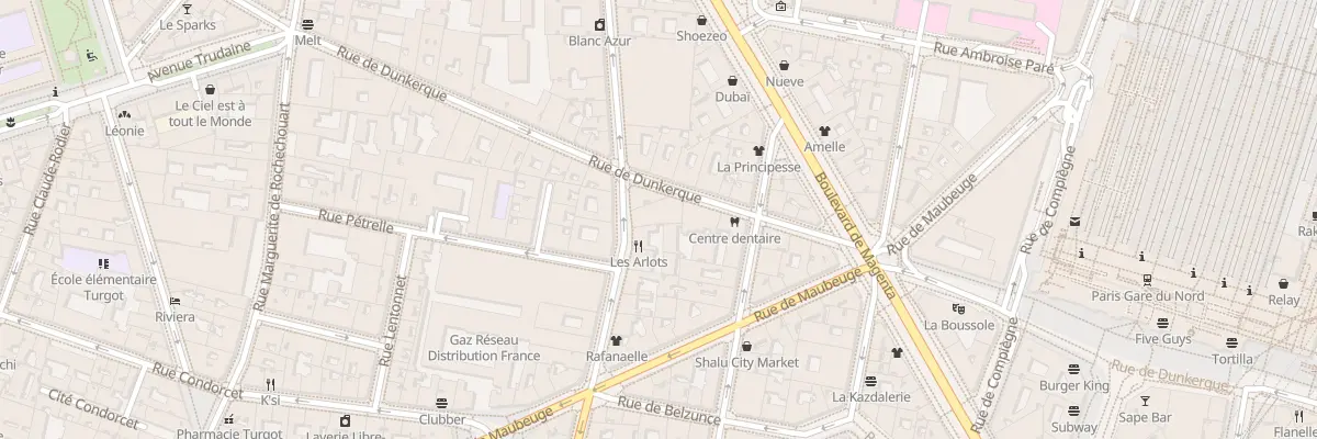 Plan du 138 Rue du Faubourg Poissonnière à Paris 10e Arrondissement