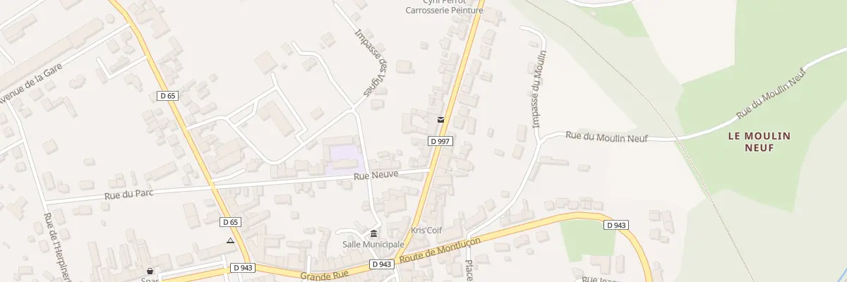 Plan du 21 Rte de Saint-amand à Culan