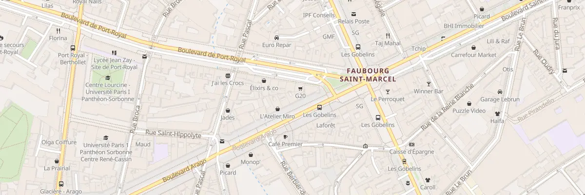 Plan du 6 Bd Arago à Paris 13e Arrondissement