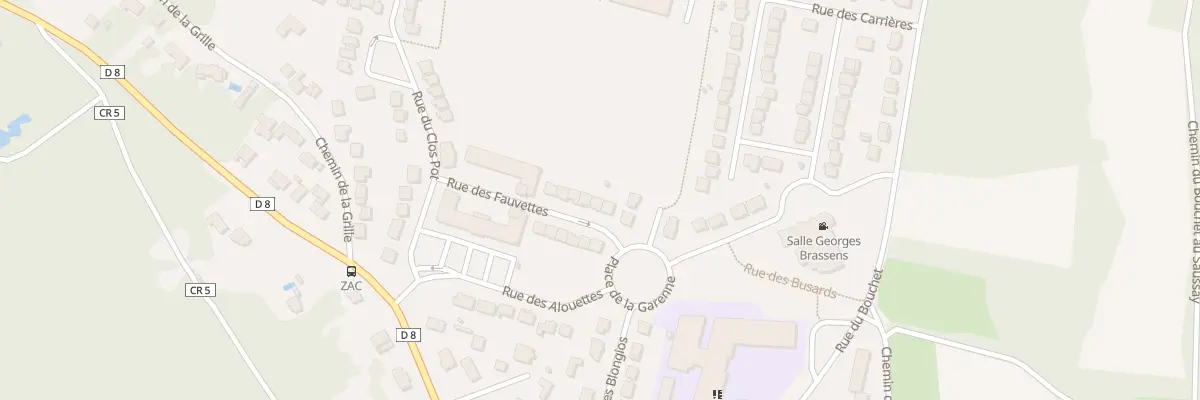 Plan du 8 Rue des Fauvettes à Itteville