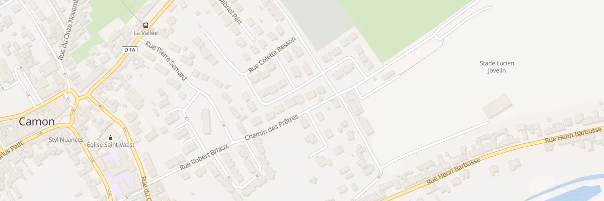 Plan du 129 Rue Suzanne Lenglen à Camon