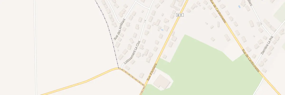 Plan du 25 Lot Le Clos à Rainneville