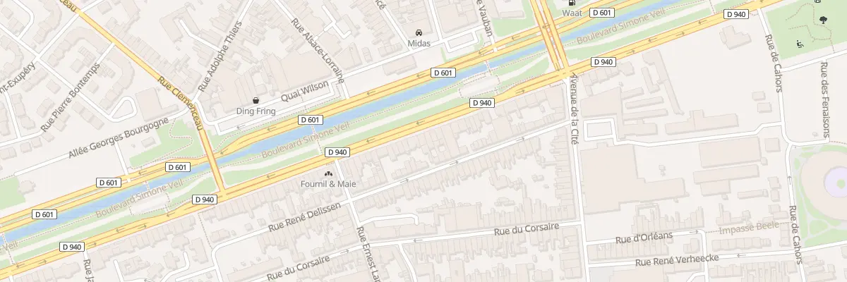 Plan du 1605 Av de Petite-Synthe à Dunkerque