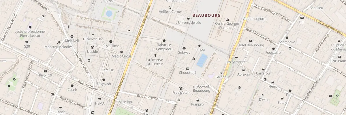 Plan du 79 Rue Saint-Martin à Paris 4e Arrondissement