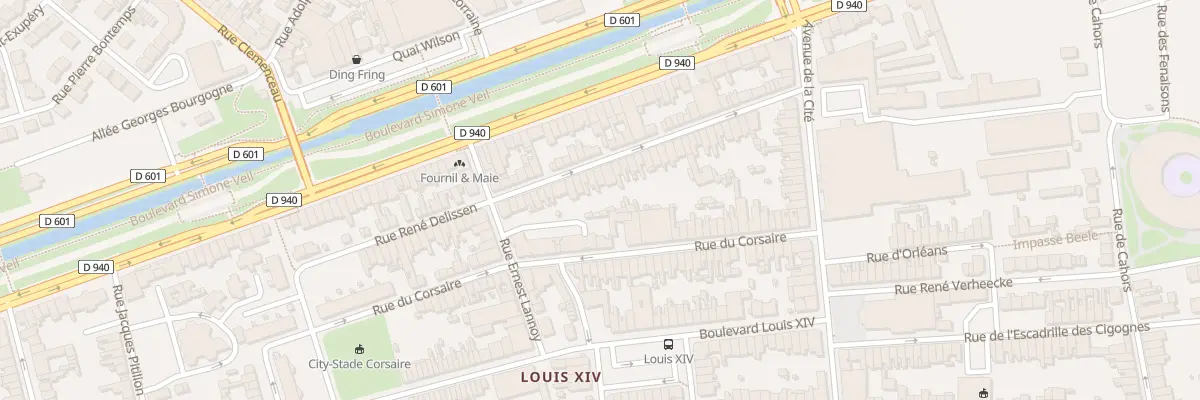Plan du 43 Rue René Delissen à Dunkerque