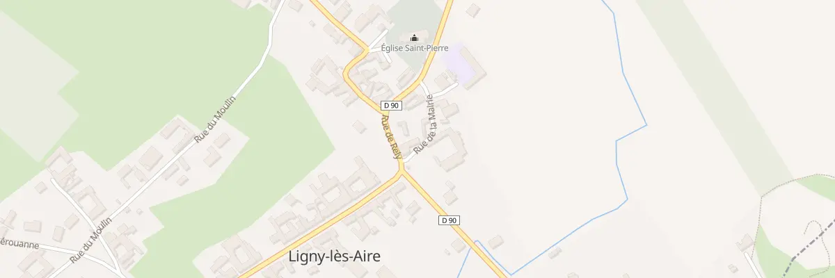 Plan du 1 Rue de la Mairie à Ligny-lès-Aire
