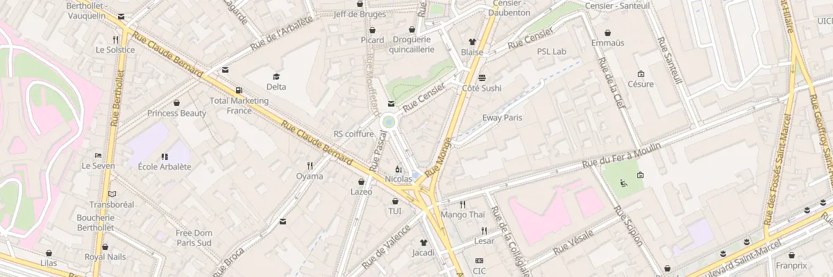 Plan du 3 Rue de Bazeilles à Paris 5e Arrondissement