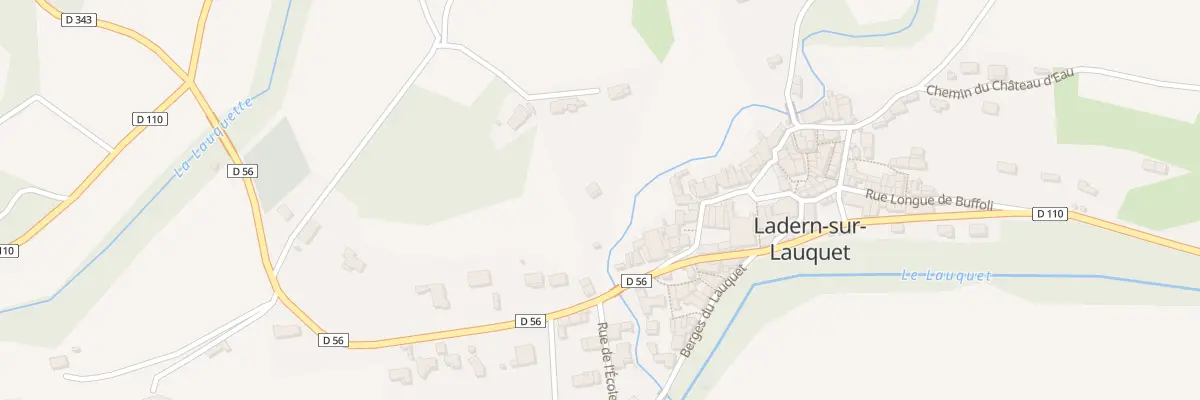 Plan de La Croux de Nibailhos à Ladern-sur-Lauquet