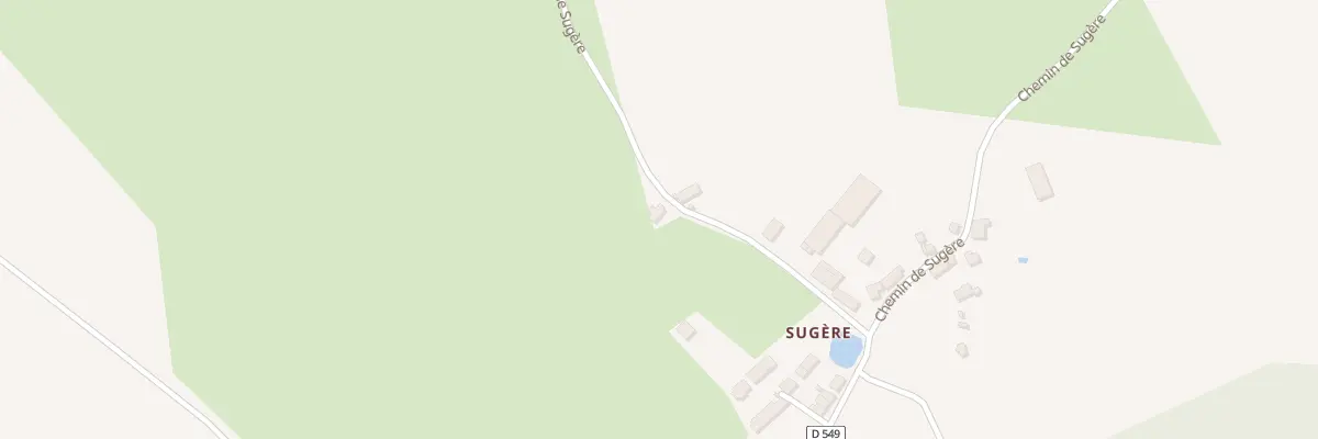 Plan du 1 Sugere à Saint-Sauvier