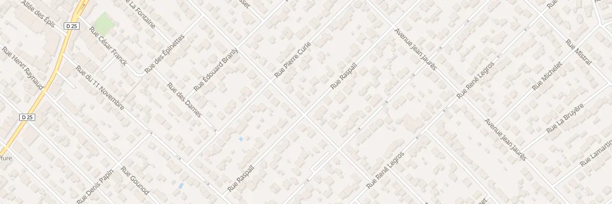 Plan du 25 Rue Raspail à Savigny-sur-Orge