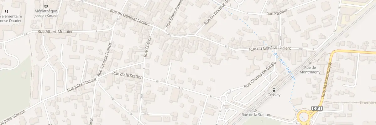 Plan du 96 Rue du Général Leclerc à Groslay