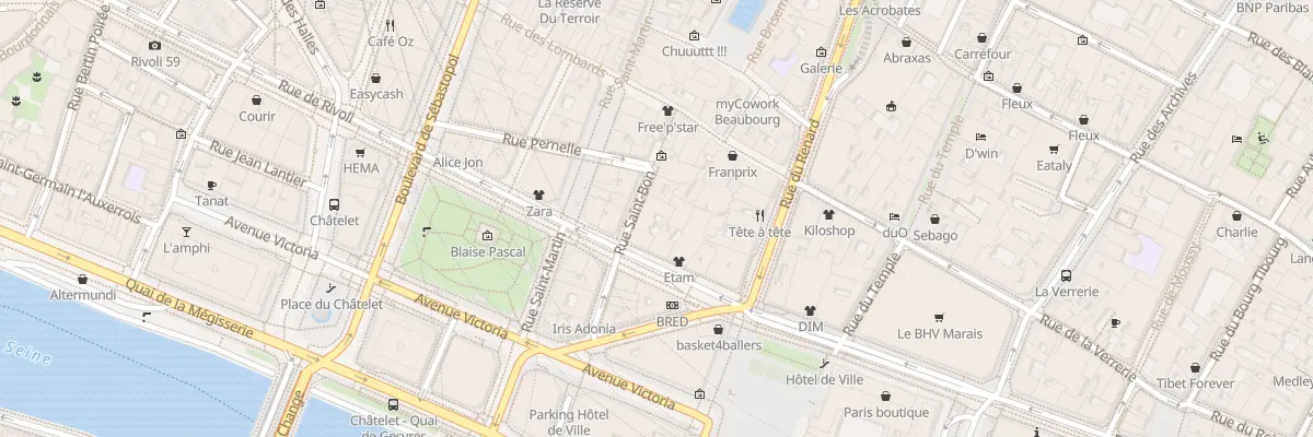 Plan du 82 Rue de Rivoli à Paris 4e Arrondissement
