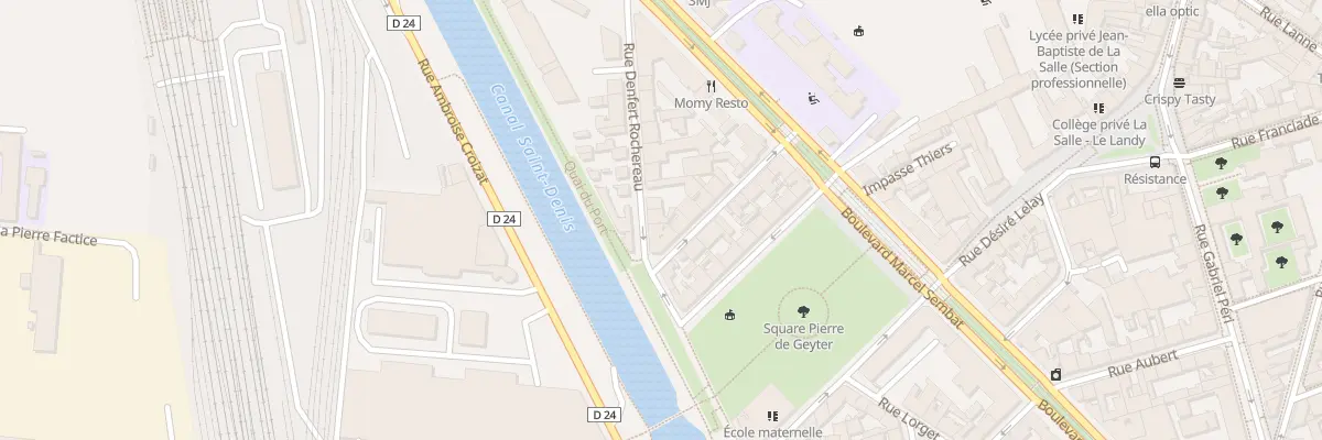 Plan du 17 Rue Denfert-Rochereau à Saint-Denis