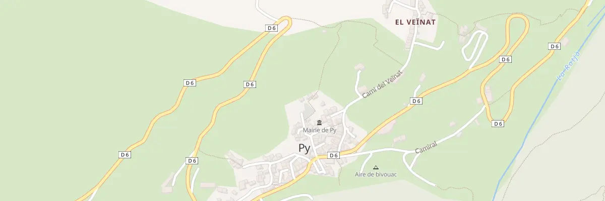 Plan du 1 Camí del Temporalet à Py