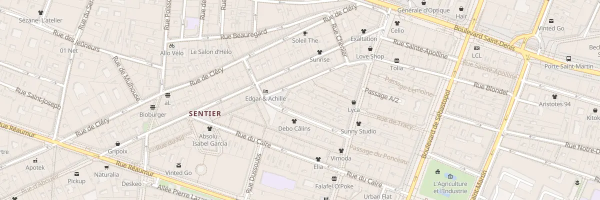 Plan du 8 Rue Saint-Spire à Paris 2e Arrondissement