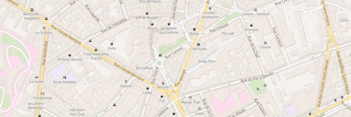 Plan du 47 Rue Censier à Paris 5e Arrondissement