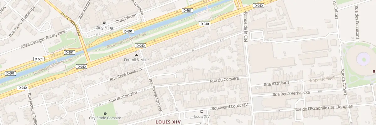 Plan du 37 Rue René Delissen à Dunkerque