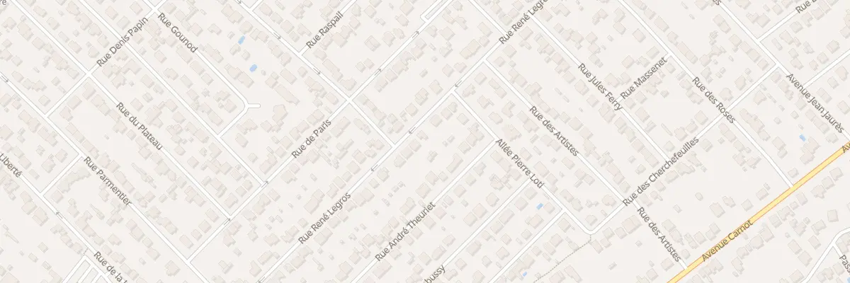 Plan du 50 Rue Rene Legros à Savigny-sur-Orge