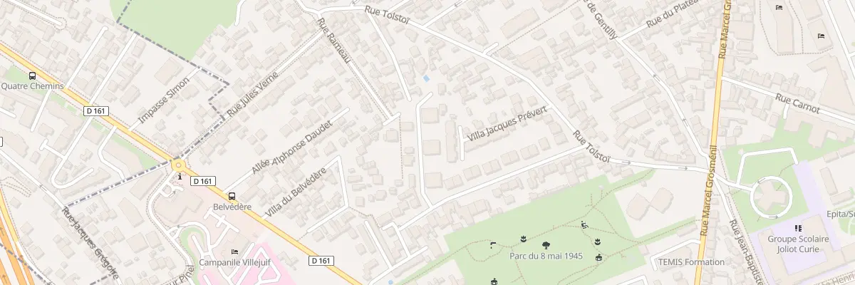 Plan du 38 Imp Octave Mirbeau à Villejuif