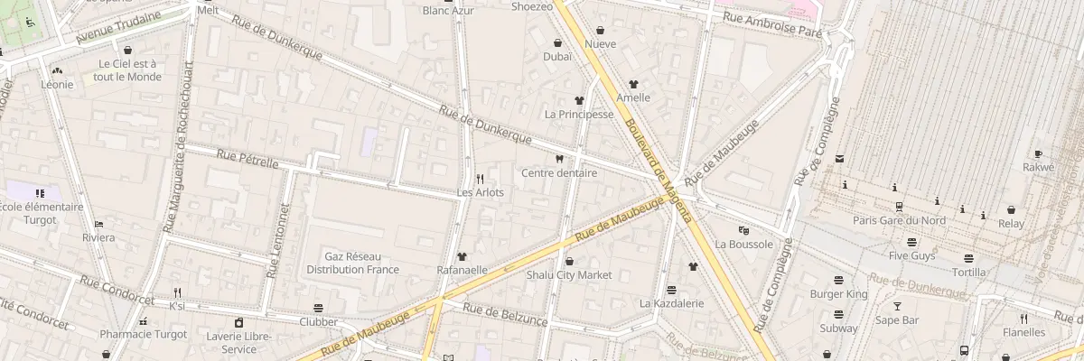 Plan du 23 Rue Rocroy à Paris 10e Arrondissement
