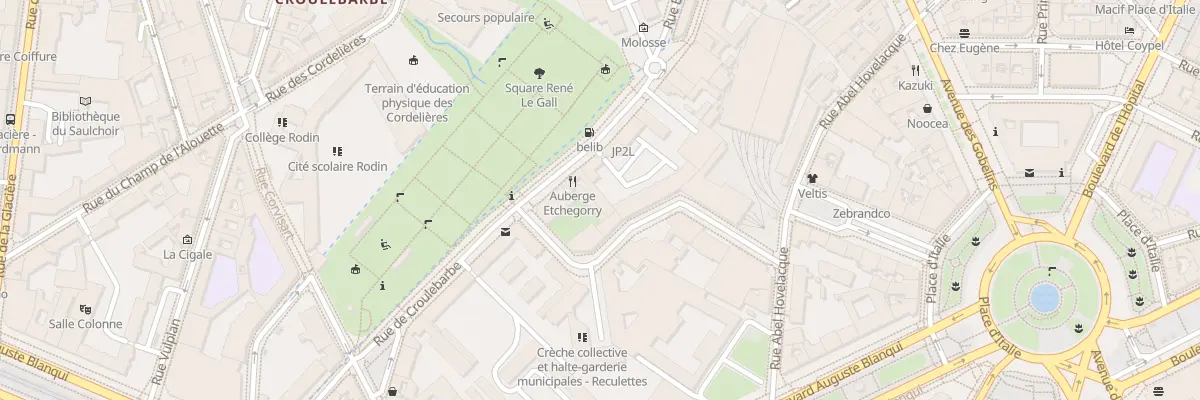 Plan du 41 Rue de Croulebarbe à Paris 13e Arrondissement