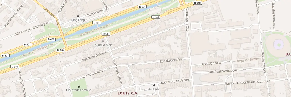Plan du 35 Rue René Delissen à Dunkerque