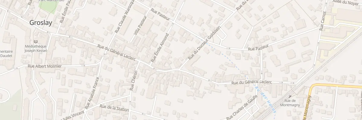 Plan du 1 Rue du Docteur Goldstein à Groslay