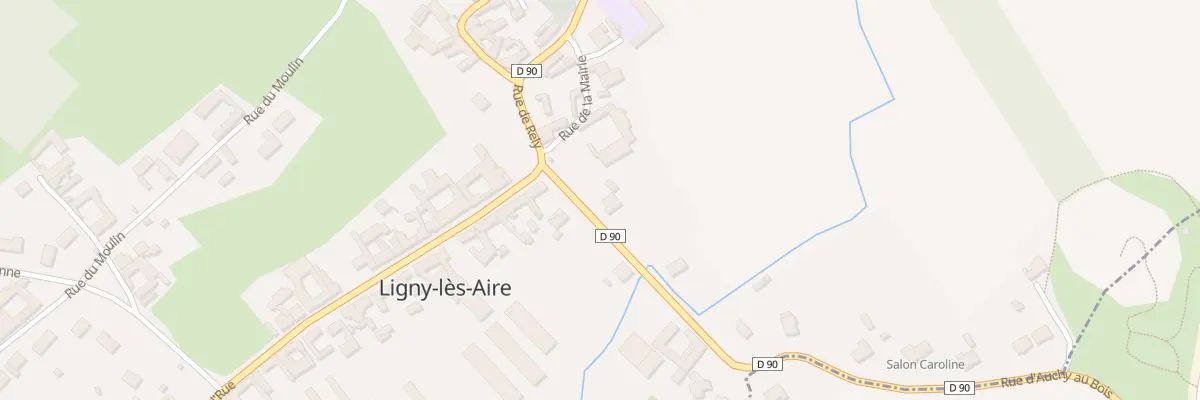 Plan du 1 Rue d’Auchy au Bois à Ligny-lès-Aire