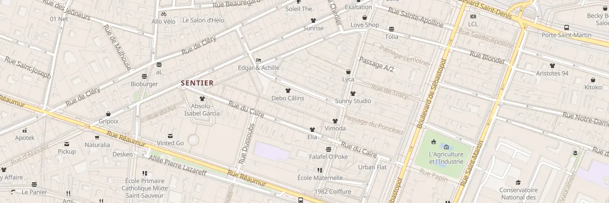 Plan du 7 Rue d’Alexandrie à Paris 2e Arrondissement
