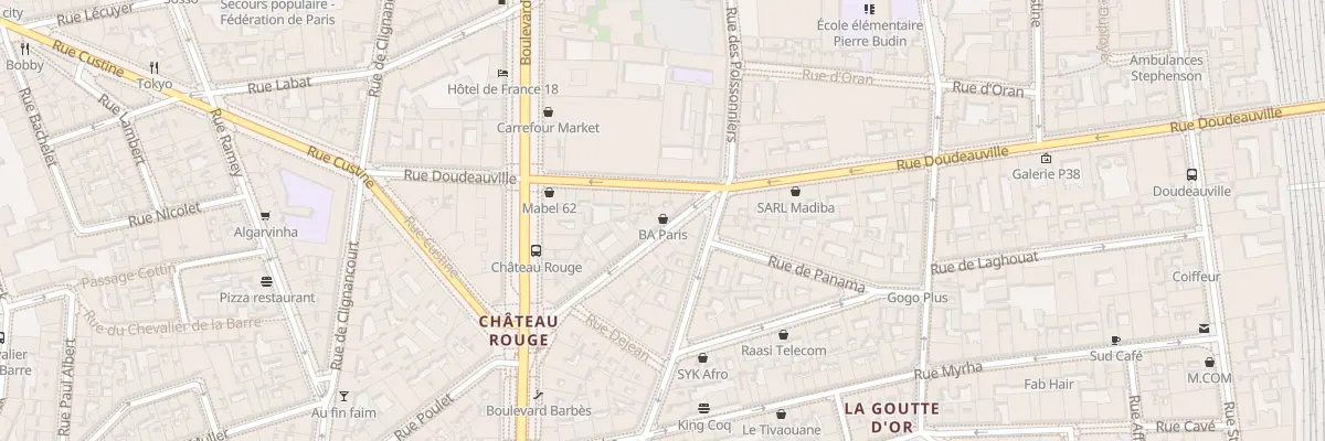 Plan du 37 Rue Poulet à Paris 18e Arrondissement