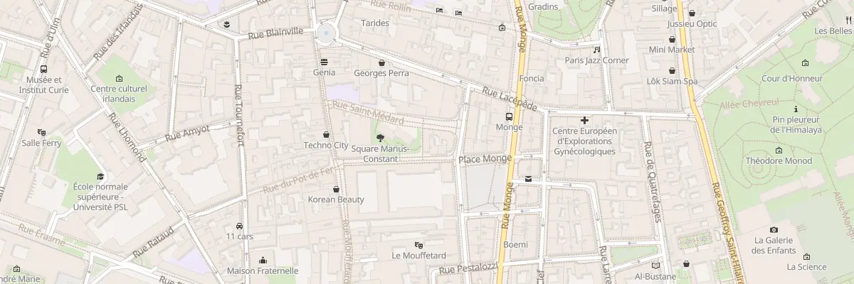 Plan du 8 Rue Ortolan à Paris 5e Arrondissement