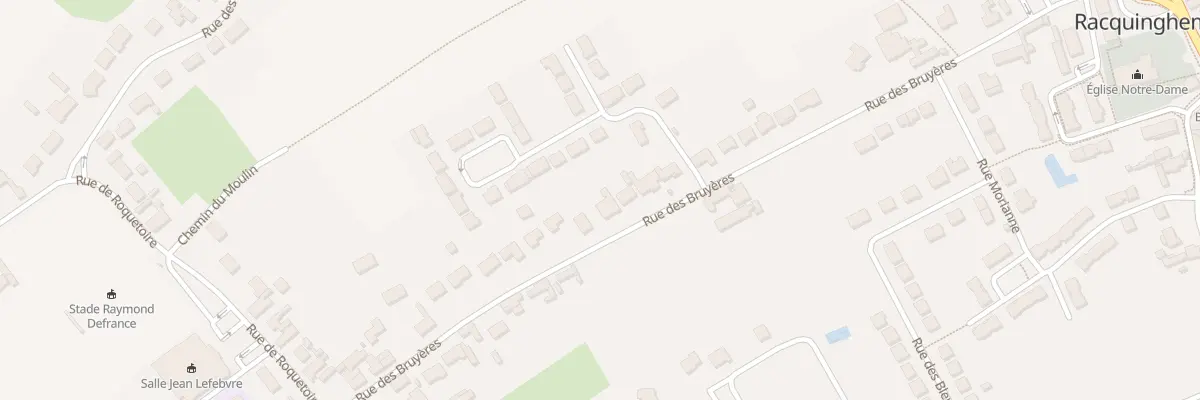 Plan du 36 Rue des Bruyères à Racquinghem
