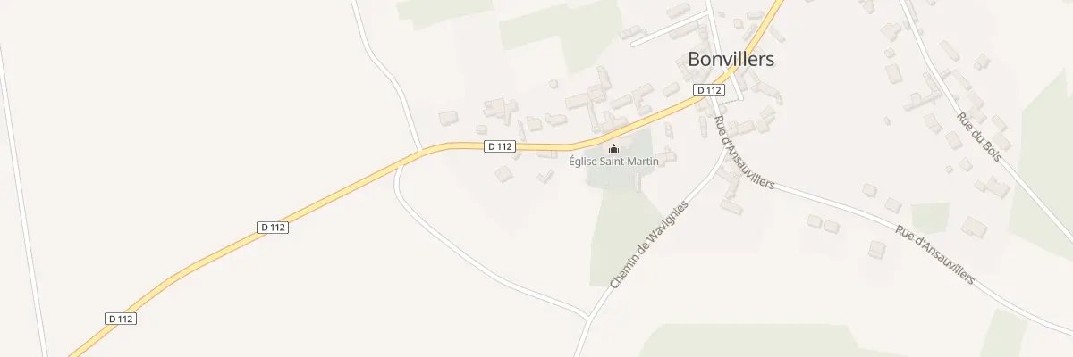 Plan du 8 Rue de l’Eglise à Bonvillers