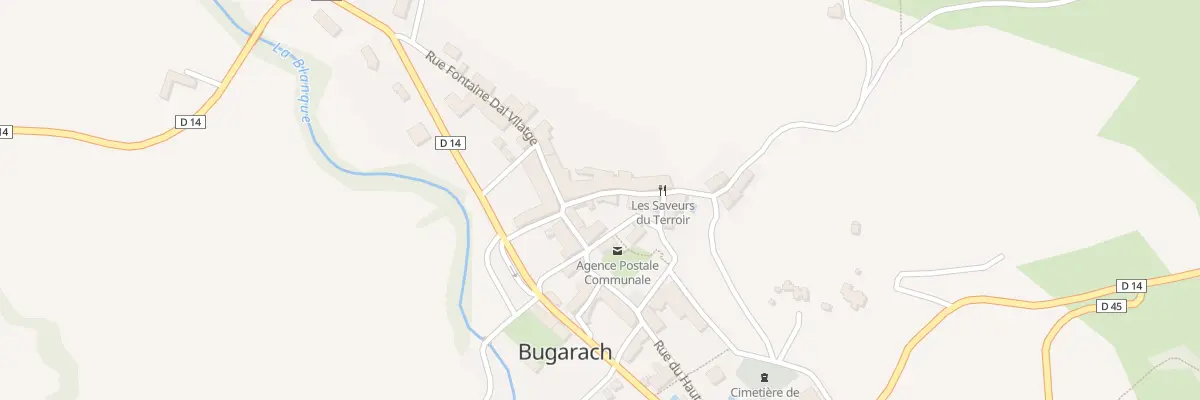 Plan du 140 Le Village à Bugarach