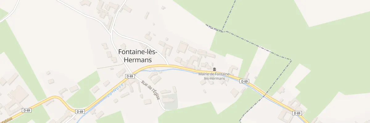 Plan du 14 Rue d’Hurtebise à Fontaine-lès-Hermans