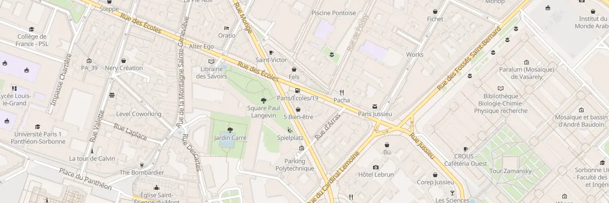 Plan du 17 Rue des Écoles à Paris 5e Arrondissement