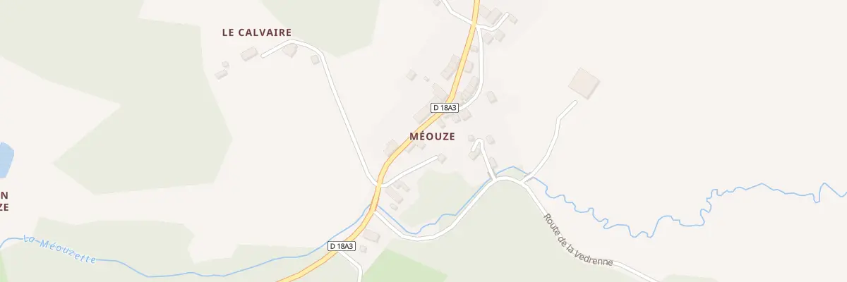 Plan du 5035 Meouze à Saint-Oradoux-de-Chirouze