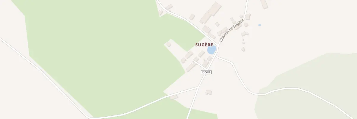 Plan du 22 Sugere à Saint-Sauvier