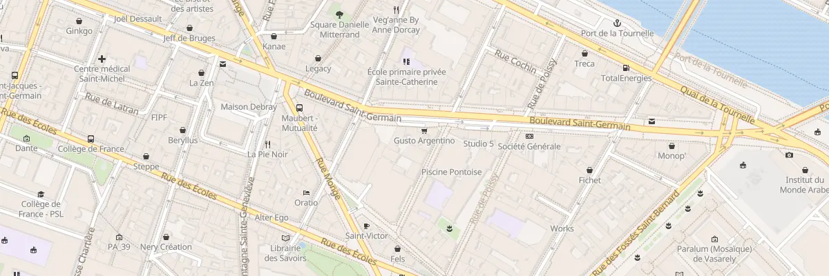 Plan du 37 Bd Saint-Germain à Paris 5e Arrondissement