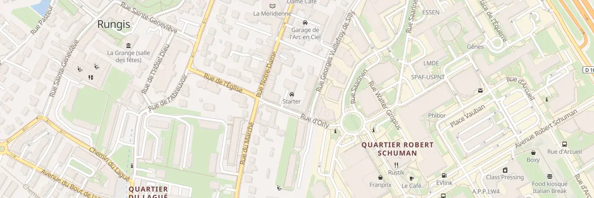 Plan du 1 Rue d’Orly à Rungis