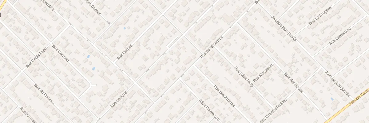 Plan du 65 Rue Rene Legros à Savigny-sur-Orge